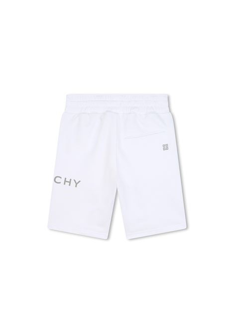 Bermuda Sportivi Bianchi Con Logo GIVENCHY KIDS | H3070910P